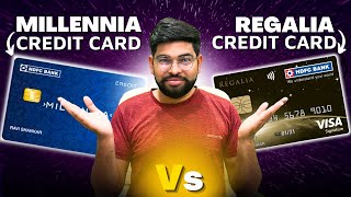 HDFC Millennia Vs Regalia Credit Card  HDFC Millennia Vs Regalia  Detailed Comparison [upl. by Ramo841]