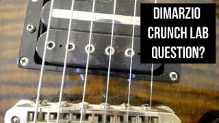 Dimarzio Crunch lab pickup dimarzio productreview [upl. by Teirtza]