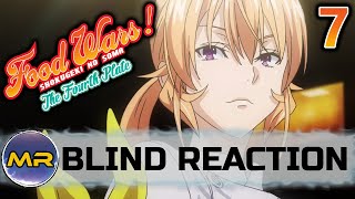 Food Wars Season 4 Episode 7 BLIND REACTION  TOO GOOD [upl. by Marlow]