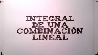 Linealidad de la integral [upl. by Aisila]