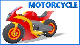 Motorcycle Cartoon For Kids With Sports Bike Riding And Toy Assembly – Teddy And Timmy Edutainment [upl. by Earased]