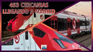 Nuevo tren de renfe Cercanias 453 primera circulacion por Madrid [upl. by Ransell638]