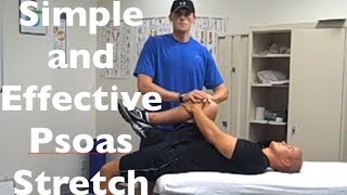 Psoas Stretch  How To Stretch And Release The Iliopsoas [upl. by Lotsirk]