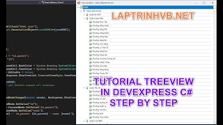 Tutorial Treeview Devexpress C Winform  Laptrinhvbnet [upl. by Wilde683]