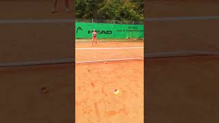 Differential learning in Tennis Changing body position and balance [upl. by Filide]