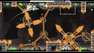 Geometry Dash  HotLand By M3nhHu3 Medium Demon on Stream [upl. by Aerdnaid989]