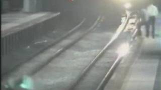 Retard almost killed by train [upl. by Stanway]