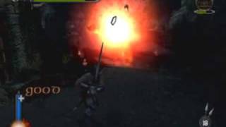 Lord of the Rings The Two Towers PS2 Walkthrough  11  Helms Deep Breached Wall 12 [upl. by Venetis]