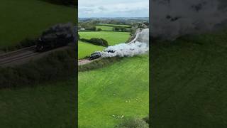 TWO CASTLES ATTACKING Rattery Bank train steamtrain shortsvideo shorts [upl. by Emelia]