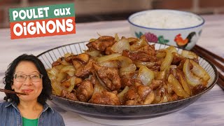 Poulet aux oignons🍗🧅Aussi bon que le bœuf aux oignons rapide simple à faire avec peu dingrédients [upl. by Rianna]