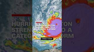 Hurricane Milton strengthens to a category 4 storm [upl. by Stephens]