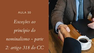 Exceções ao princípio do nominalismo  parte 2 artigo 318 do CC Quitação 22042020 [upl. by Dennard]