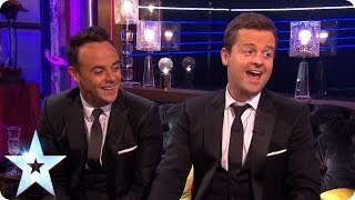 Ant and Dec talk Final talent  Britains Got More Talent 2014 [upl. by Onilecram]