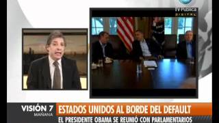 Visión Siete Estados Unidos al borde del default [upl. by Anivlis]