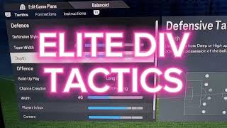 FC PRO CLUBS ⚡️GET TO ELITE DIV TACTICS AND INSTRUCTIONS [upl. by Jackson]