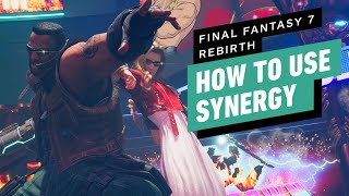 FF7 Rebirth How to Use Synergy Skills and Synergy Abilities [upl. by Annoid]