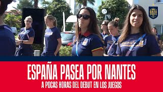 España pasea por Nantes a pocas horas del debut en los Juegos  🔴 SEFUTBOL [upl. by Atisor]