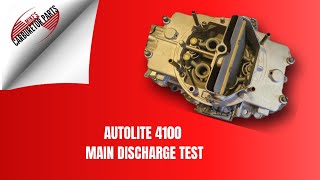 Autolite 4100 Carburetor  Testing The Check Ball [upl. by Enomor]