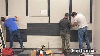 Modulo Installation at Fundermax North Americas Showroom [upl. by Megdal]