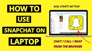 How To Use Snapchat On Laptop 2022  Use Snapchat On PC  Computer  Snapchat Tutorial [upl. by Eninej]