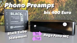 Phono Vinyl Verstärker Vergleich Lehmann Audio Black Cube Statement Rega Fono MC Plattenspieler [upl. by Htrap634]