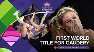 Molly Caudery flies to pole vault gold 🔥  World Indoor Championships Glasgow 24 [upl. by Shuma]