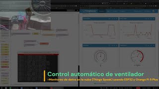 Control automático de ventilador NodeRed ThingSpeak Esp32 MQTT [upl. by Spear219]