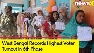 West Bengal Records Highest Voter Turnout in 6th Phase  Bishnupur Constituency Tops with 8395 [upl. by Drawyeh]