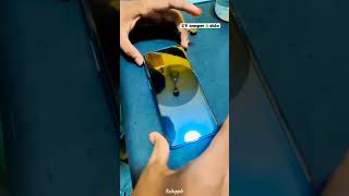 Applying a Curved UV Tempered Glass shortsfeed mobilephone glass automobile appleiphone repair [upl. by Esoranna875]