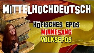 Deutsche Literatur 3  Mittelhochdeutsch Höfisches Epos Minnesang Volksepos [upl. by Anelyak]