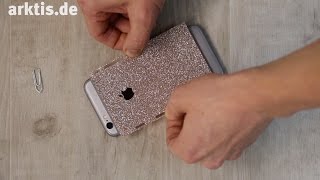 Anleitung Smartphone Glitzerfolie perfekt anbringen [upl. by Boys]