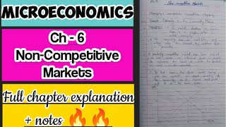 Micro Economics Ch 6Full chapter explanation with notes [upl. by Niroht]