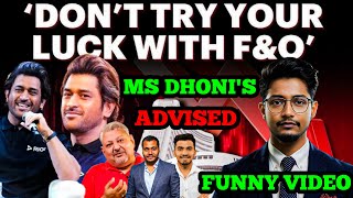 Ms Dhoni roast stock market option traders and beginnersdhoni on stock marketdhoni on share Market [upl. by Ima423]