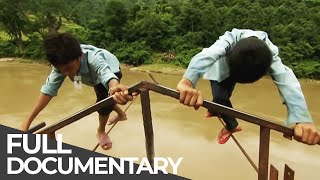 Most Dangerous Ways To School  NEPAL  Free Documentary [upl. by Jabe]