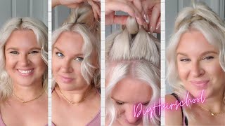 Easy Half Up Style For Thin Hair [upl. by Acnaiv]