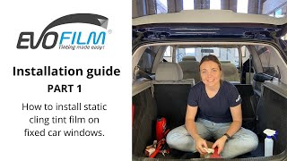 Solfilm montering  Guide  Tona rutor med EVOFILM Del 1 [upl. by Yecies]