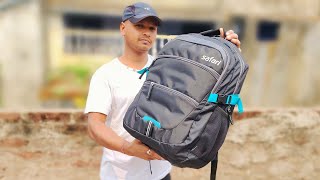 Safari Backpack With Rain Cover Unboxing and Review  Safari Bag Unboxing  Aspher Laptop Bags [upl. by Craggie108]