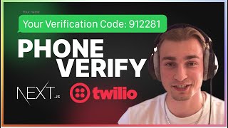 Send Verification Messages  SMS with Twilio Service in Nextjs  React Applications [upl. by Howlend]