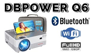 DBPOWER Q6 Full 1080p Outdoor 8000 Lumens Projector [upl. by Ahsenav]