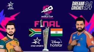 India vs South Africa ICC T20 WorldCup 2024 Final Match Highlights  in dreamcricket24 cricketgame [upl. by Dorraj428]