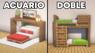 10 FORMAS de DECORAR tu CAMA en Minecraft 2023 [upl. by Keldon224]