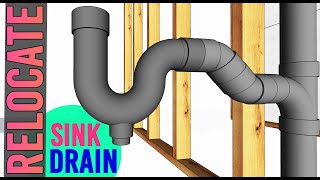 How To Relocate Any Sink Plumbing  2022 [upl. by Schear97]