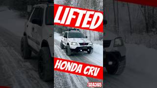 Can you spot the LIFTED HONDA CRV in SNOW CAMO crv honda snow offroad rd1 [upl. by Henrik]