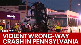 4 hurt in violent crash involving SEPTA bus tractor trailer in Pennsylvania Police [upl. by Mihalco]