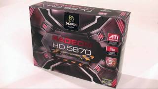 XFX ATI Radeon HD 5870 Video Card Unboxing [upl. by Jen]