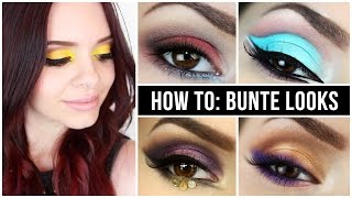 How To BUNTES AUGENMAKEUP  Tipps amp Tricks  Makeup 1x1 [upl. by Meade642]