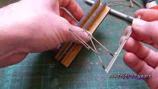 Building A Model Railway  Catenary Hangers [upl. by Kalvn732]