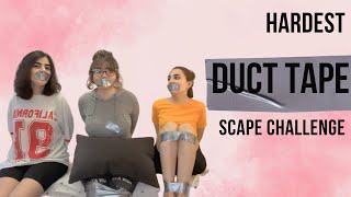 Tied up Duct Tape Scape Challenge  School Punishment [upl. by Atronna]