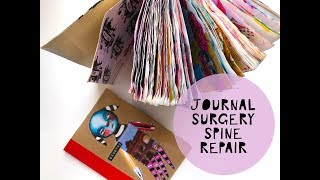 Journal Surgery rebinding a journal Spine [upl. by Matthei]