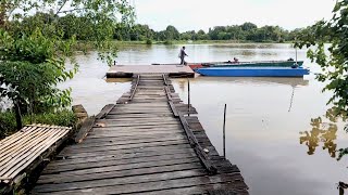 SUASANA SYAHDU KAMPUNG DAYAK TEPI SUNGAI TELUK SELIMAU KAB BULUNGAN KALTARA [upl. by Ynaffit300]